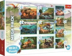 Trefl Puzzle 10v1 Prozkoumejte všechny dinosaury