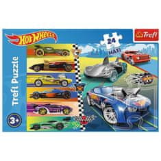 Trefl Puzzle 24 maxi Rychlá Hot Wheels sada puzzle puzle