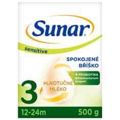 Sunar Sensitive 3, batolecí mléko 6 x 500 g