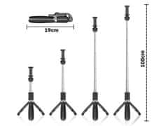 Verk 04115 Hliníkový stativ 100 cm s bluetooth ovladačem