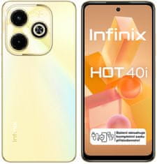 Infinix Hot 40i, 4GB/128GB, Horizon Gold - použité