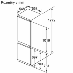 Bosch vestavná chladnička KIN86ADD0