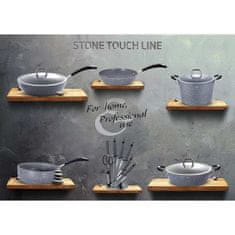 Berlingerhaus Pánev hluboká s poklicí s mramorovým povrchem 24 cm Gray Stone Touch Line BH-1165