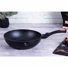 Berlingerhaus Pánev WOK s mramorovým povrchem 28 cm Black Rose Collection BH-1638