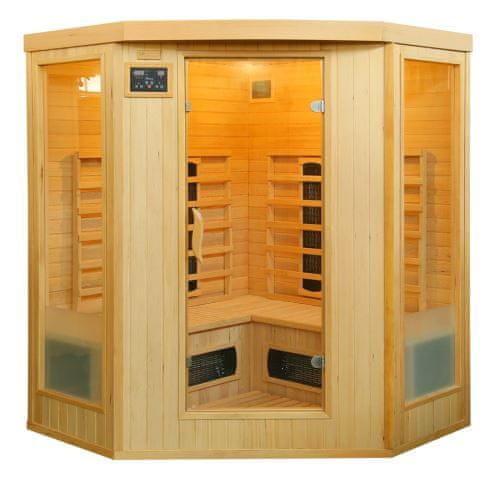 HealthLand Domácí rohová Infrasauna DeLuxe 4440 CB/CR