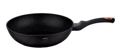 Berlingerhaus BH-1796 Pánev Wok s mramorovým povrchem Granit Diamond Line 28 cm