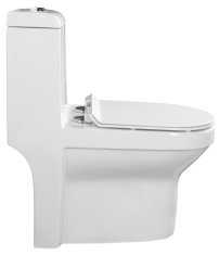 SAPHO HUBERT WC kombi, spodní/zadní odpad, bílá PB304 - Sapho