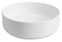 ISVEA INFINITY ROUND keramické umyvadlo na desku, průměr 36cm, bílá mat 10NF65036-2L - Isvea