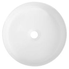 ISVEA INFINITY ROUND keramické umyvadlo na desku, průměr 36cm, bílá mat 10NF65036-2L - Isvea