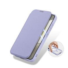 Dux Ducis Knížkový kryt na Samsung Galaxy S24 PLUS DUX DUCIS Skin X MagSafe stojánek Purple