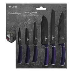 Berlingerhaus Sada nožů s nepřilnavým povrchem 6 ks Purple Metallic Line BH-2559