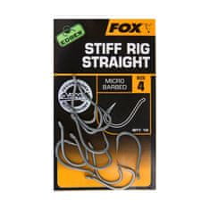 Fox Fox háčky Edges Stiff Rig Straight Hooks vel. 7, 10 ks Micro Barbed