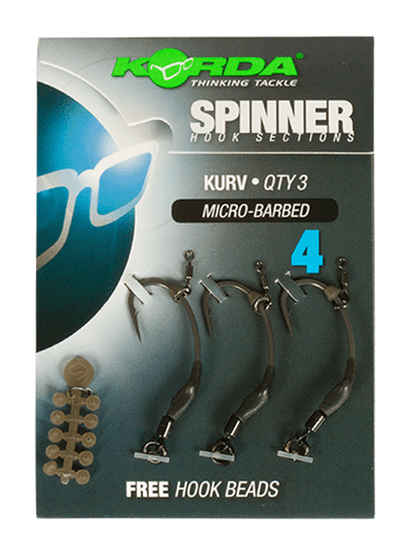 Korda Korda návazec Spinner hook sections Kurv vel.4