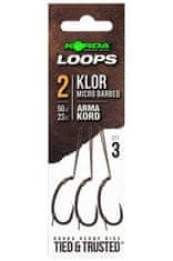 Korda Korda hotové montáže Loop Rigs Klor vel. 6 30lb Micro Barbed