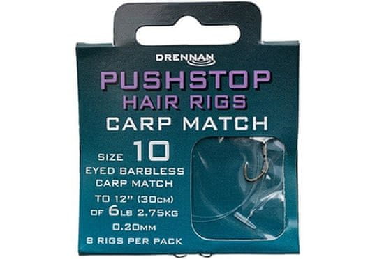 Drennan Drennan návazce Pushstop H'Rig Carp Match Barbless vel.10 / 6lb