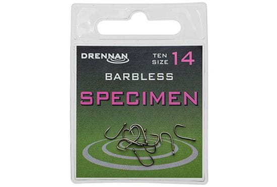 Drennan Drennan háčky bez protihrotu Specimen Barbless vel. 16