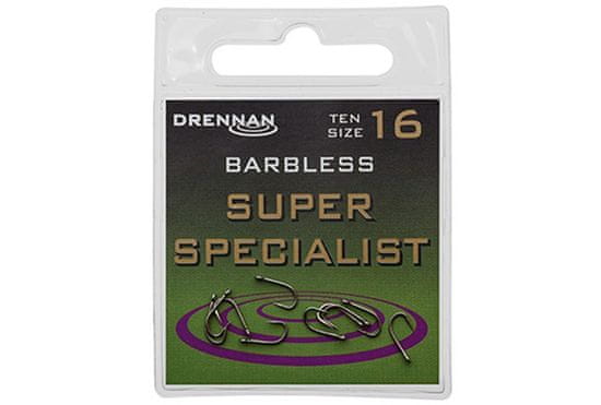 Drennan Drennan háčky bez protihrotu Super Specialist Barbless vel. 14