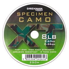 Drennan Drennan vlasec Specimen Camo XT 8lb, 0,26mm, 250m