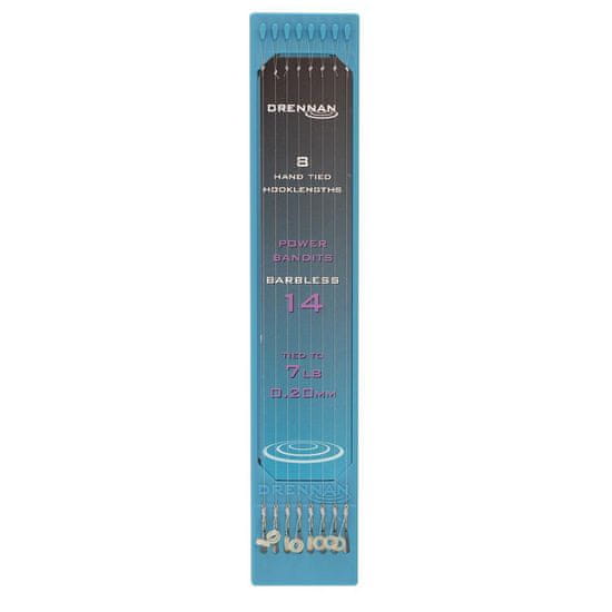 Drennan Drennan hotový návazec Power Bandit Barbless- háček č.14- 0,20mm- 3,18kg