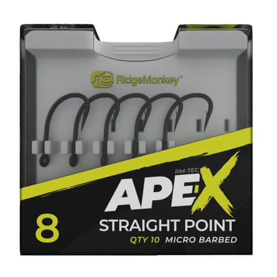 RIDGEMONKEY RidgeMonkey háček Ape-X Straight Point Barbed Velikost 6