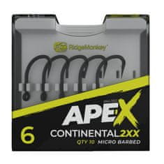 RIDGEMONKEY RidgeMonkey háček Ape-X Continental 2XX Barbed Velikost 4