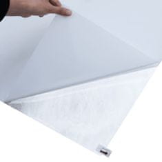 Vidaxl Okenní fólie statická matná průhledná bílá 45 x 2 000 cm PVC