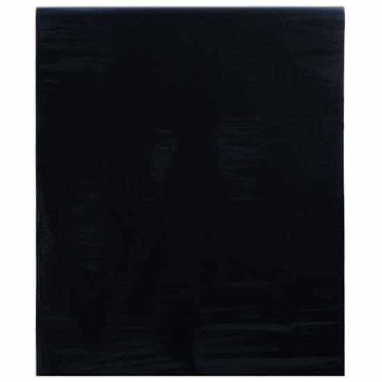 Vidaxl Okenní fólie statická matná černá 45 x 2 000 cm PVC