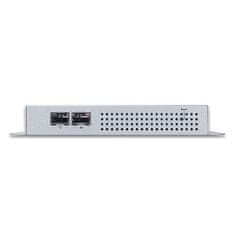 Planet WGS-4215-8P2S plochý L2/L4 switch, 8x1Gb, 2x1Gb SFP, 8x PoE 802.3at 200W, 48-56VDC, -40~75°C, IP30, fanless