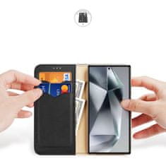 Dux Ducis Kožený obal na Samsung Galaxy S24 ULTRA DUX DUCIS Hivo s RFID blokováním Black