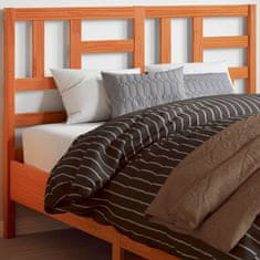 Greatstore Čelo postele voskově hnědé 135 cm masivní borové dřevo