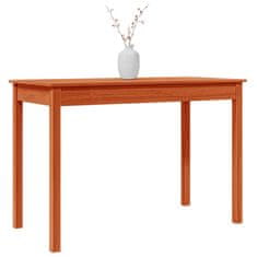 Vidaxl Jídelní stůl voskově hnědý 110x55x75 cm masivní borové dřevo