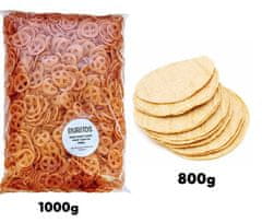 LaProve Chicharron vegan mexican. 1000 g & Real Mexican tortillas with nixtamal 800g Vegan,Gmo-Free, Gluten Free