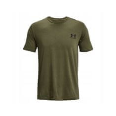 Under Armour Tričko olivové L Sportstyle Left Chest SS