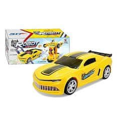 CAB Toys Robot transformer, žluté auto a robot