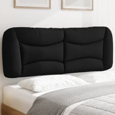 Vidaxl Polštář na čelo postele černý 120 cm textil