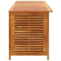 Greatstore Zahradní úložný box s lamelami 150 x 50 x 56 cm masivní akácie