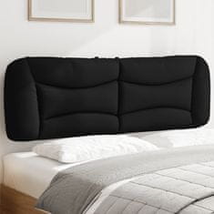Vidaxl Polštář na čelo postele černý 160 cm textil