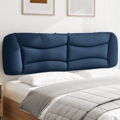 Vidaxl Polštář na čelo postele modrý 180 cm textil