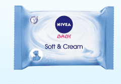 Nivea Vlhčené čistící ubrousky Soft & Cream - 3+1 gratis