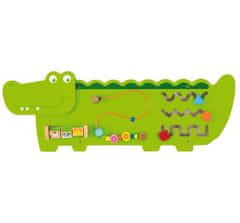 LEBULA Viga Toys Sensory Wooden Handling Board Crocodile FSC certifikát