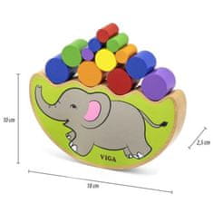 LEBULA Dřevěná skládačka Balancing Elephant od Viga Toys