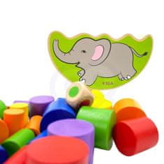 LEBULA Dřevěná skládačka Balancing Elephant od Viga Toys