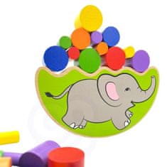 LEBULA Dřevěná skládačka Balancing Elephant od Viga Toys