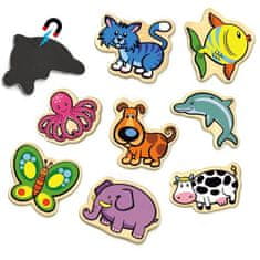 LEBULA VIGA Wooden Magnets Animals sada 20 prvků