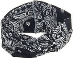 For Fun & Home Velká měkká dámská pásek na vlasy BANDAMKA turban uzel boho, pružná a elastická, 46-54 cm obvod, 8,5 cm šířka