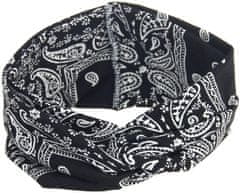 For Fun & Home Velká měkká dámská pásek na vlasy BANDAMKA turban uzel boho, pružná a elastická, 46-54 cm obvod, 8,5 cm šířka