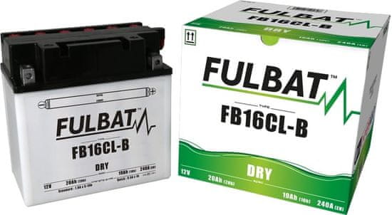 Fulbat Konvenční motocyklová baterie FULBAT FB16CL-B (YB16CL-B) Včetně balení kyseliny 2H668213