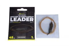 RIDGEMONKEY RidgeMonkey montáže Spectre Fluorocarbon Uni Lead Clip Leader 45lb 1m Camo Brown