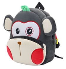 EXCELLENT Semišový batoh šedý - Opička