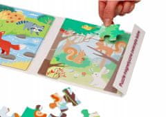 Adam toys Magnetické puzzle Lesní zvířátka